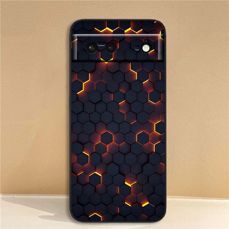 

Technology Art Illustration Phone Case For Google Pixel 10 9a 9 8A 8 7 7A 6 6A Pro XL 2024 5G Black Soft TPU Silicone Google Pixel 6a