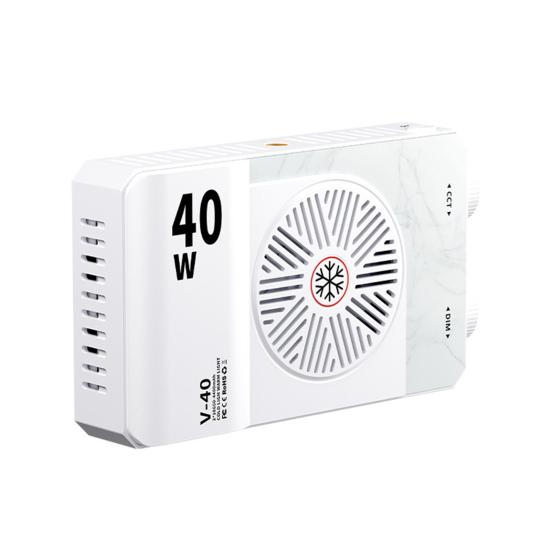 40W LED Camera Fill Light with Tripod Portable Lightweight 4400mAh Rechargeable Adjustable 1/4-Inch Thread Video Shoot Photography Handheld Fill Lamp