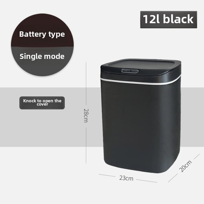 Smart Trash Can, Silent Closure - Anti Odor, Multiple Capacity Options - Requires AA Battery Power (excluding Battery),