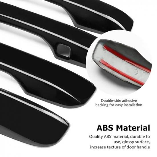 4Pcs Black Exterior Door Handle Cover Trim For Honda CRV Civic Accord -2025