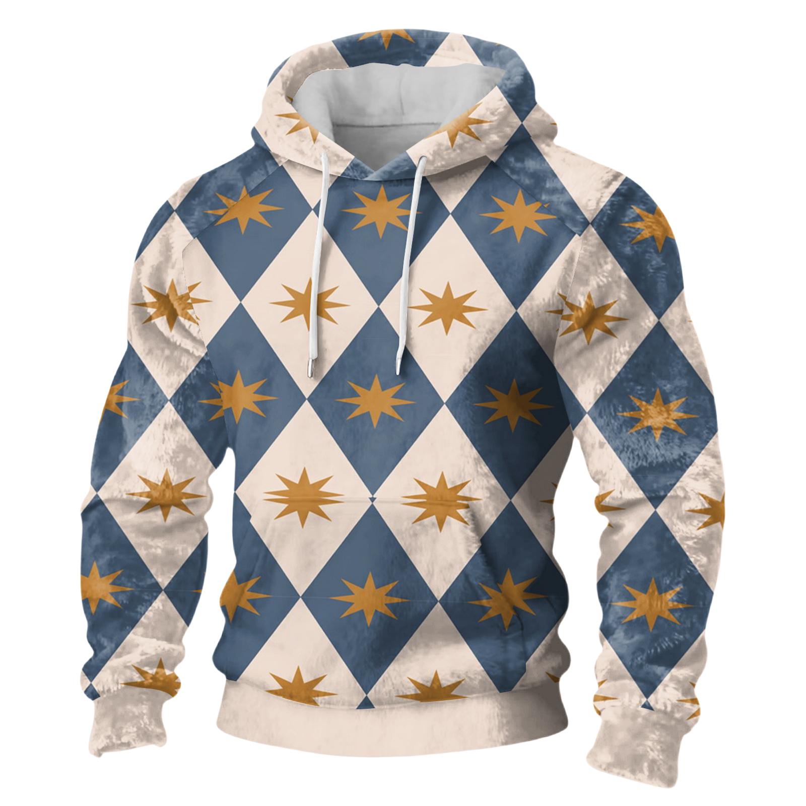 

Men s Long-Sleeve Casual Flannel Hooded Sweatshirt XXXL хакі