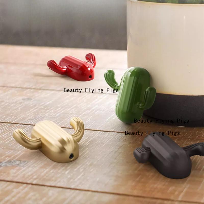 1pc Zinc Alloy Cactus Hook Cactus Hook Behind The Door Wall Mounted Coat Hook Household Hardware Accessories Screw Installation