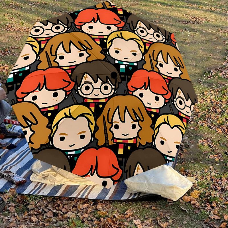 1PC Harry Potter Characters Umbrella-8-Rib Reinforced, Automatic Open, Lightweight & Durable, Cute Fashion Accessory for Outdoor, D2622