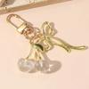 Resin Cherry Keychain Pearl Bow Cherry Bag Pendant Trendy Cherry Bah Charm  Backpack Accessory