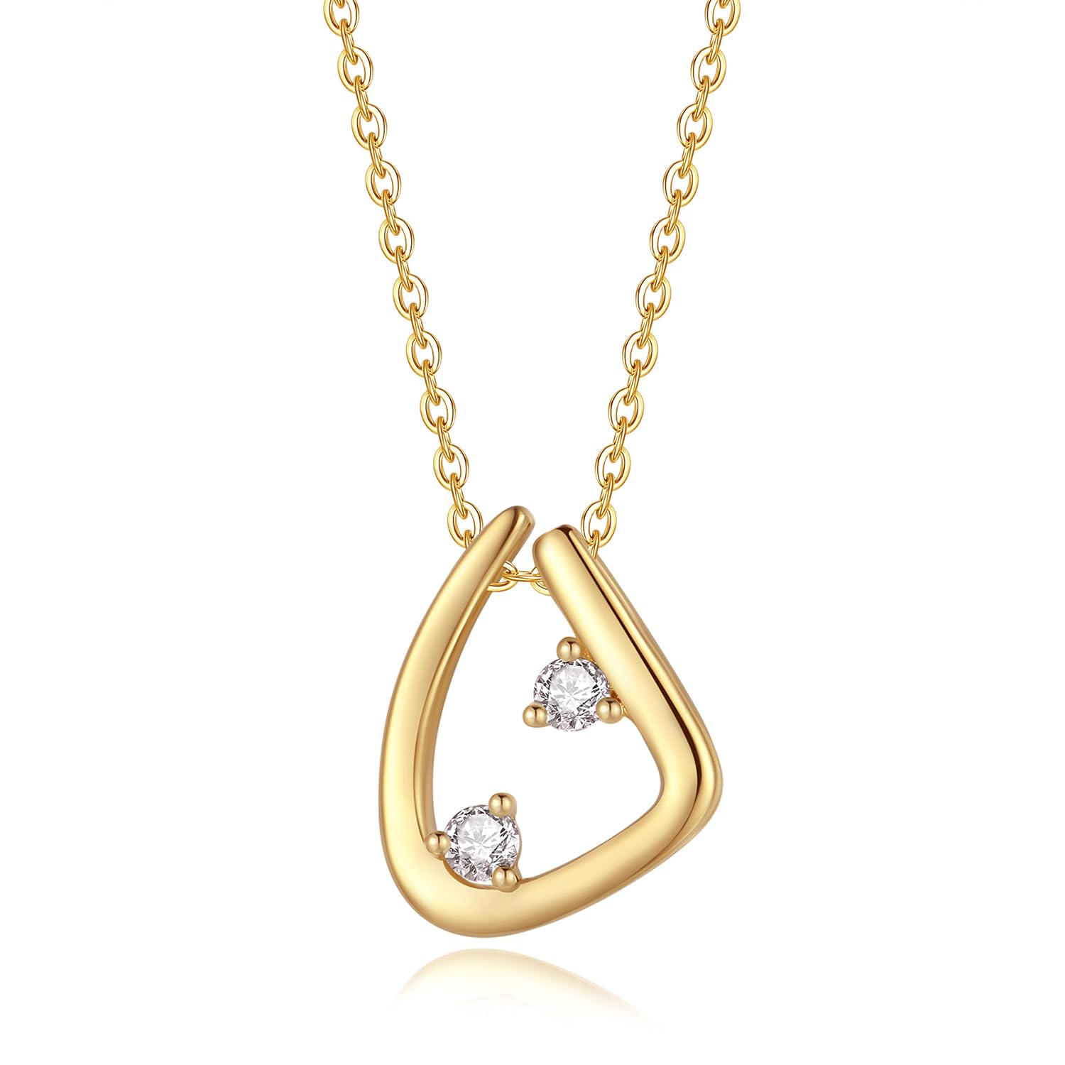 

Natural Diamond Necklace for Women K18 Gold 18K Charm for Ceremonies Gift Wrapping Included Birthday Anniversary White Day Day Present [FANCIME]