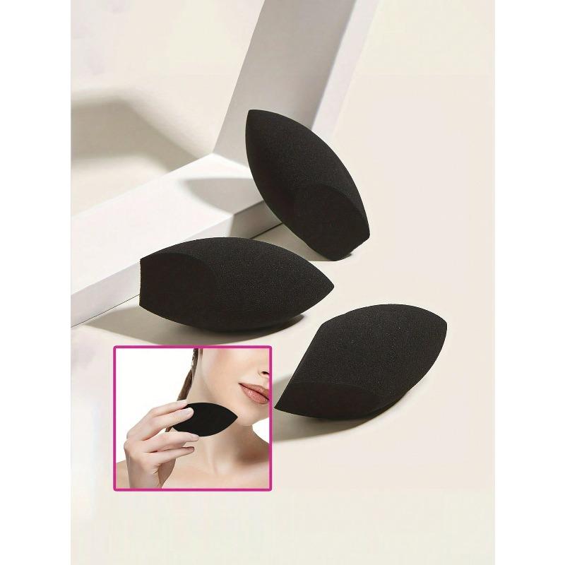 1pc Black Teardrop Makeup Sponge Makeup Application,Reusable, For Foundation, Contouring, Highlighting, Makeup Tool