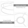 Round Lampshade Frames Metal Wire Lamp Cover Ring Support For Holder Shades Lighting Accessories Ceiling Lamp Shade Frame