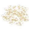 80pcs   Shape Paper Clips Rustproof Multifunction Multifunction with Clear Box for   School