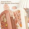 Cartoon  Pencil Case Large Capacity Plastic Pencil Bag Multifunctional Pen Organiser For Pen Markers School Supplies