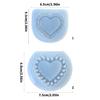 Soft Silicone Jewelry Pendant Mold Feature Textured Heart Shape For Professional Crafters And Hobbyists Alike