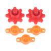 3Pcs Orange Glass Glue Caps Or 2Pcs Red Flexible Gear-Style Tube Caps Prevents Glue Hardening For Standard Glue Bottles Replace