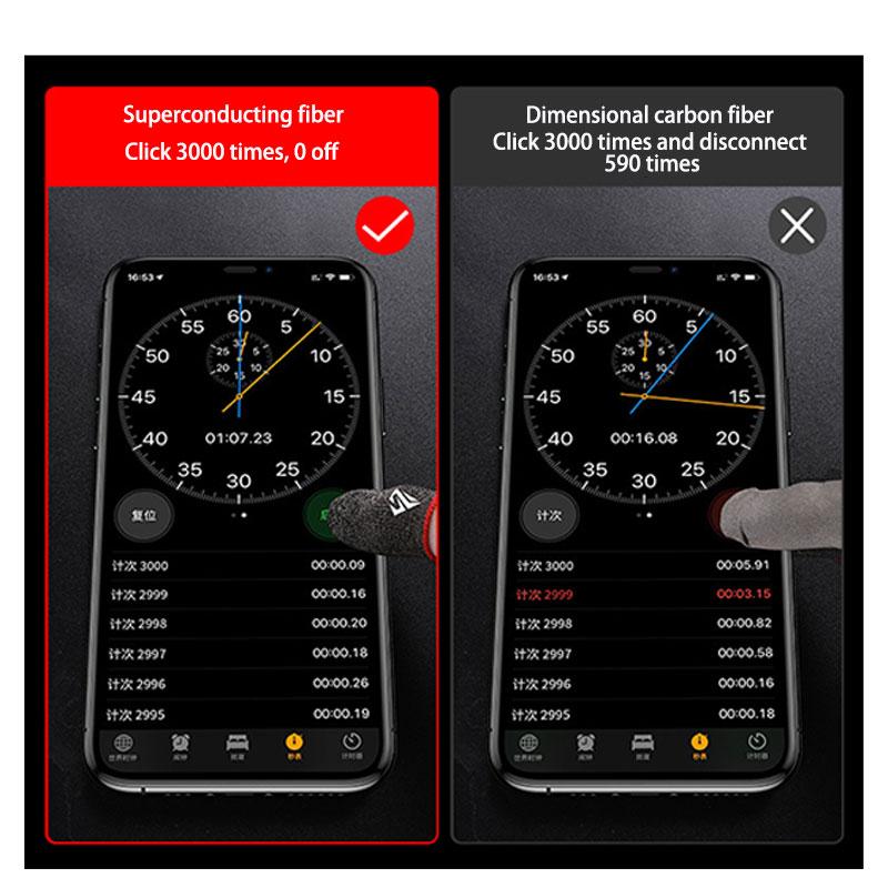 Yeni 1 Çift Oyun Parmak Kılıfı Nefes Alabilen Parmak Uçları Pubg Mobil Oyunları İçin
