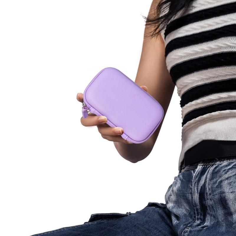 Charger Storage Bag Durability EVA Case with Meshed Pocket and Elastic Straps For Secure Travel Organization