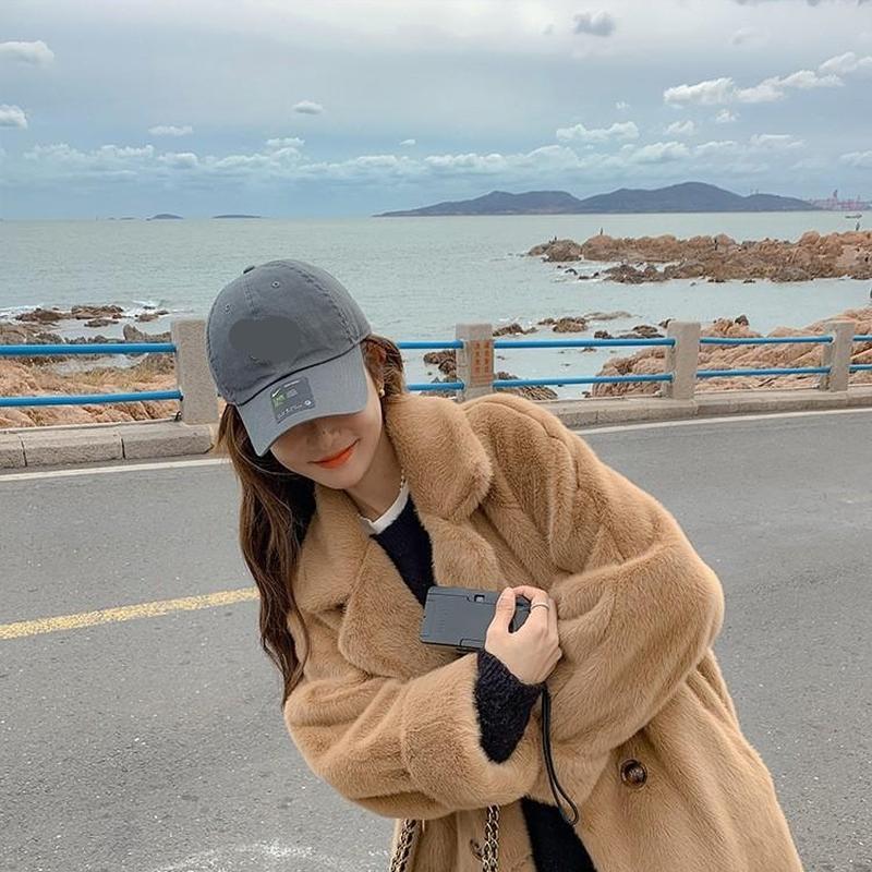 Women's Autumn And Winter Fur Imitation Mink Long Coat Loose Thickened Fur One-piece Suit Collar Fur Coat