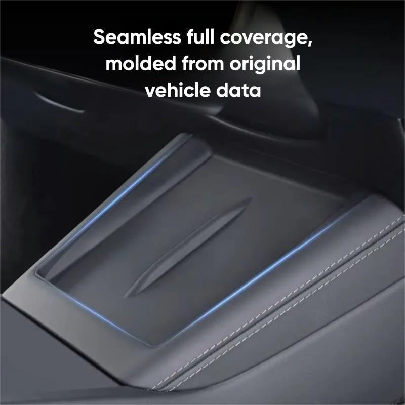 Dustproof Non-Slip Silicone Charger Liner Wireless Charging Protective Pad for Tesla Model 3 Y Car Phone Charging Tray Mat