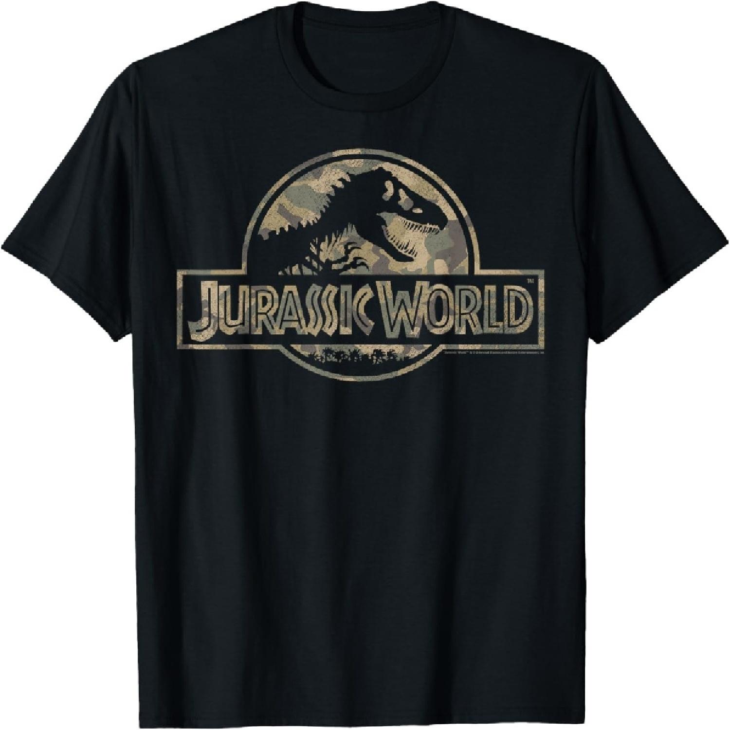 

Футболка Jurassic World Camo T-Rex Fossil Logo XXXXXL чёрный