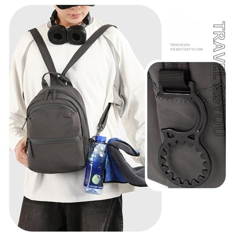 Zainetto mini in nylon leggero borsa al seno