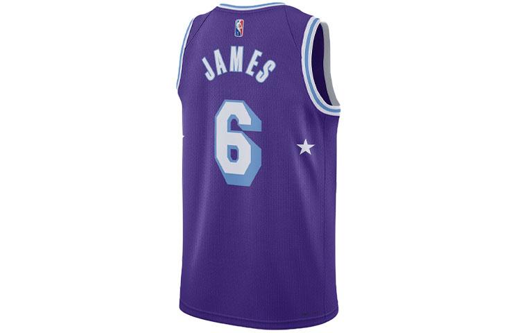 Nike Nba Los Angeles Lakers City Edition Lebron James 6 Dri FIT Swingman Jersey DB4032-506