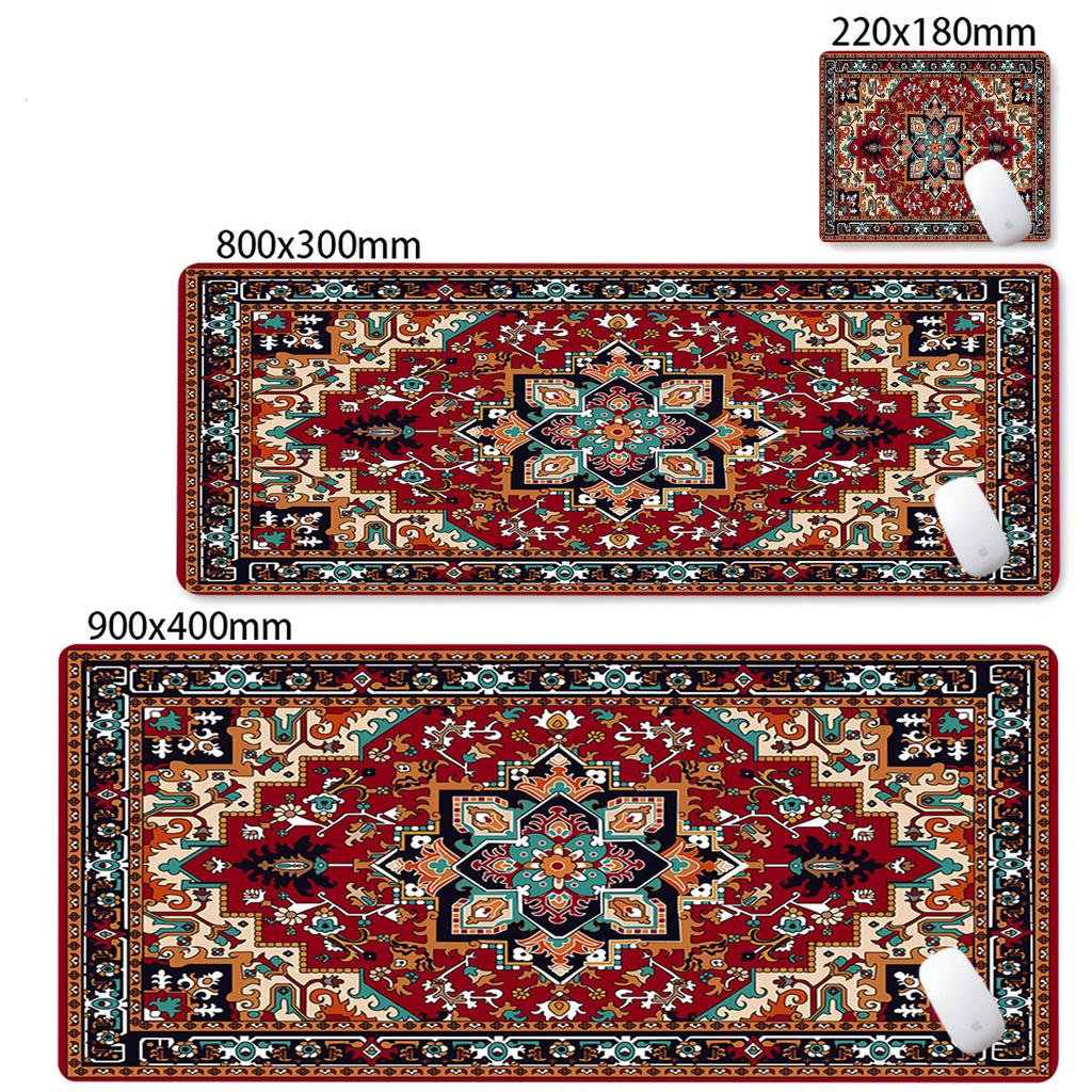 Gaming Mousepad Natural Rubber Antislip Soft KeyboardPad Big Persian Carpet Mouse Pad Office Desk Accessories Computer Mouse Mat