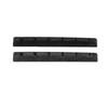 2Pcs Electric Guitar Nut Bone 6 String Pre Slotted Guitar Nut Replacement for Strat Black