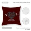 Creative love letters Cushion Cover Anti-dustmite Pillowcase Invisible zipper silky short plush Sofa cushion cover