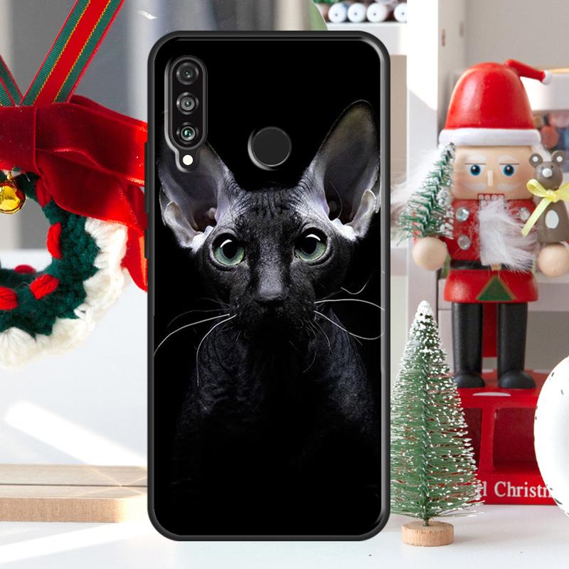 Sphynx Cat For Huawei Nova Y73 Y60 Y70 Y90 Y72 Y61 Y91 7i 8i 11i 12i 12s 9 10 SE P20 P30 P40 Lite Case