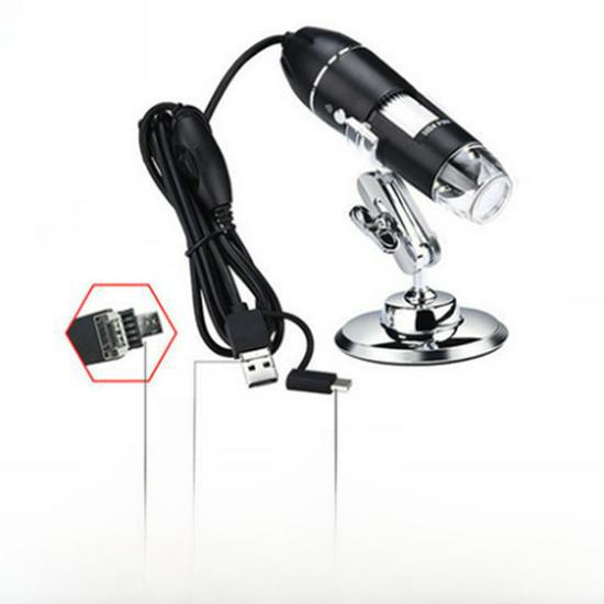 

USB портативный микроскоп 1600X биологическое увеличительное стекло 3-in-1 1600X [support computer + Android phone]