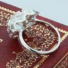925 Silver Rose Flower Ring For Women Wedding Fashion Jewelry