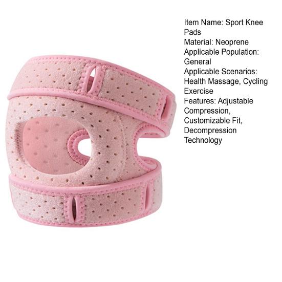 1/2Pcs Sport Knee Pads Adjustable Knee Brace with Decompression Technology Knee Support Protector for Athletes