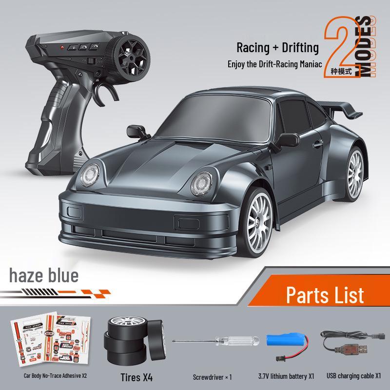 2.4G High-Speed Remote Control Drift Racing Car: Rechargeable, Four-Wheel Drive, Electric Sports Model for Kids.