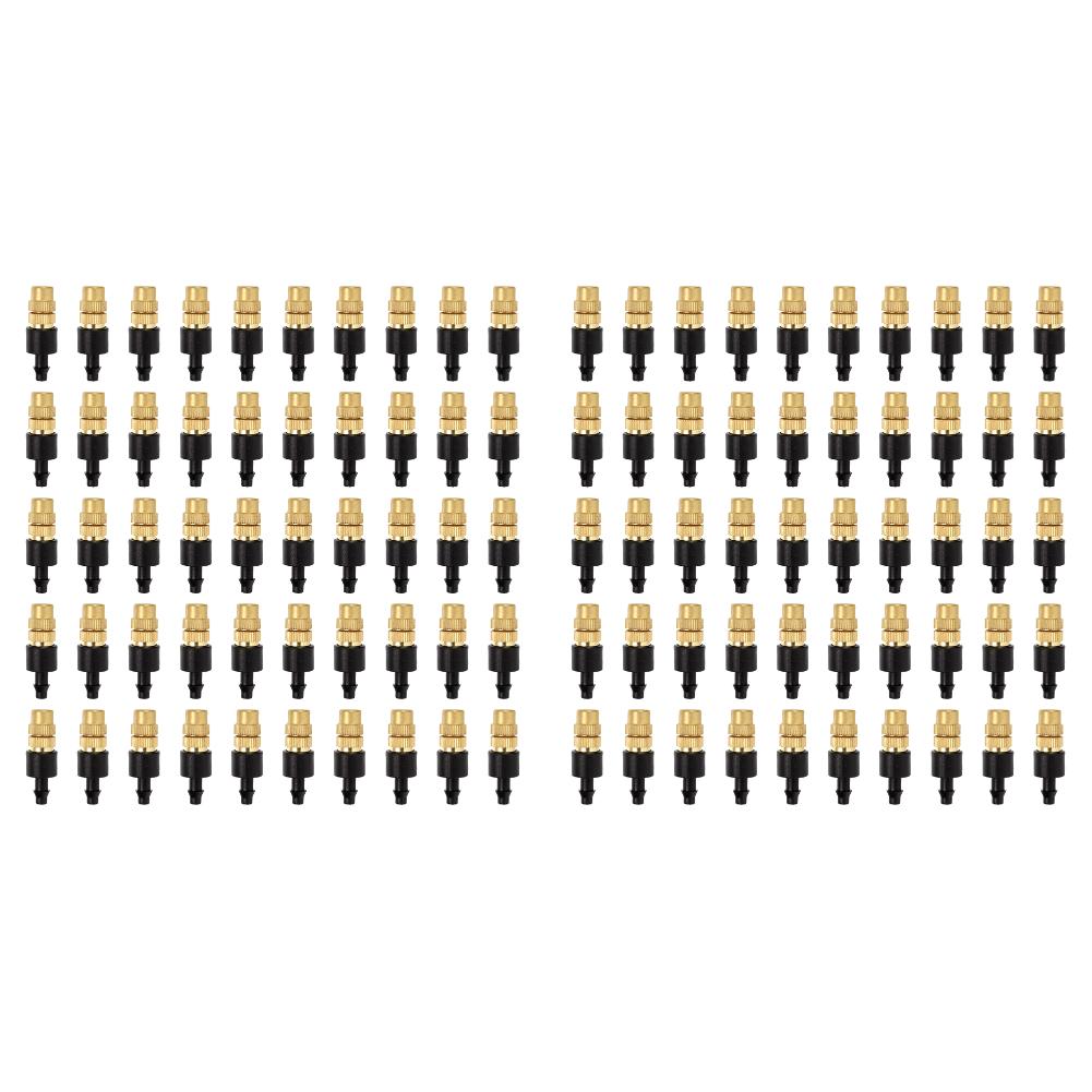 10-100pcs Adjustable Copper Mist Nozzle Garden Sprayer Nozzle Greenhouse Lawn Water Sprinkler Outdoor Garden Equipment