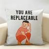 Art JJoan CCornella Cushion Cover Natural Linen Organic Fabric DoubleSided Printing Room Sofa Decor Pillow Case