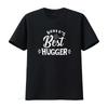 World S Best Hugger For Mom Dad Grandma Grandpa Unisexs T Shirt Black 3xl Vintage Washed Designer Clothes Unisex