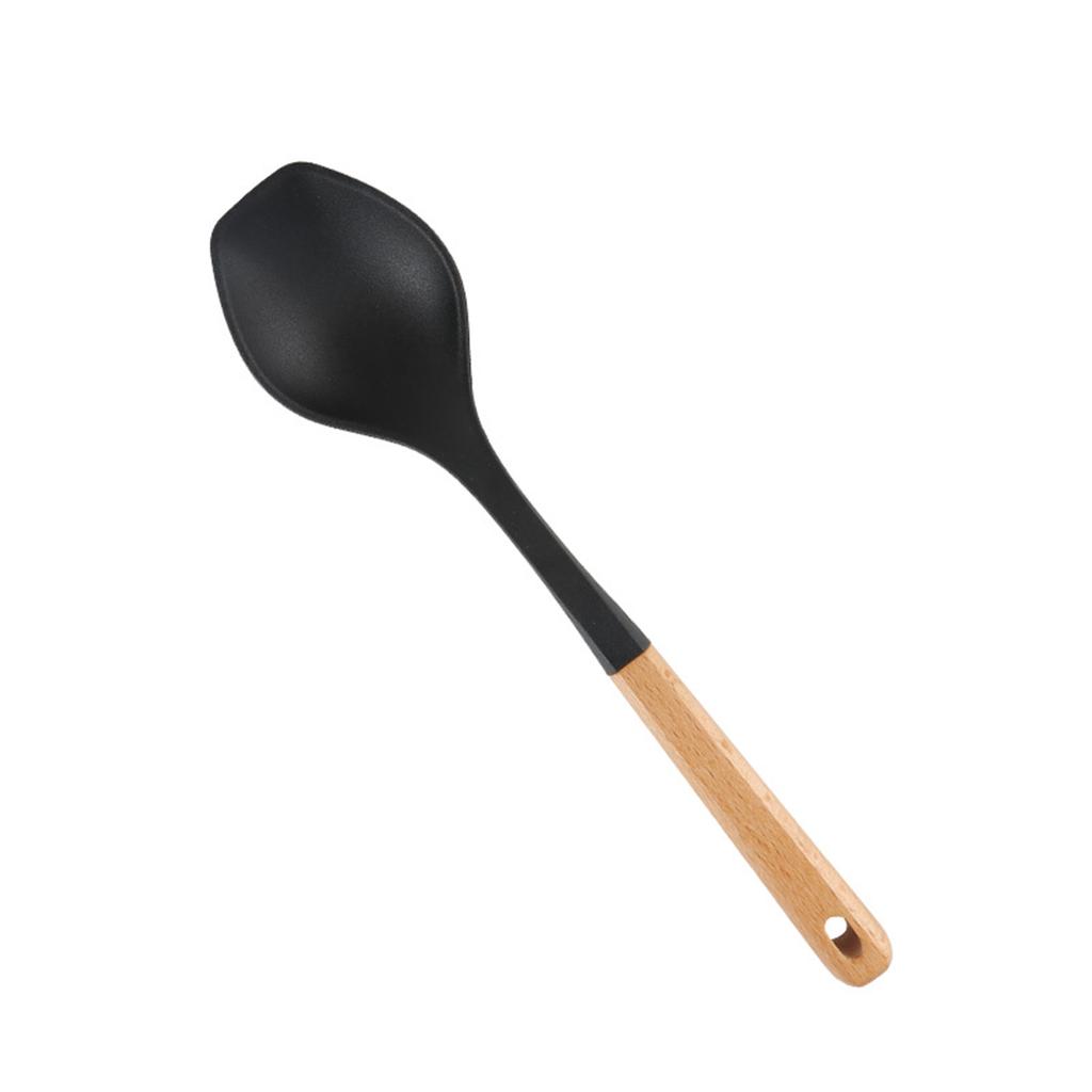 Silicone Cooking Utensils, Kitchen Utensils, -Free Spatula Set With Heat-Resistant Wooden Handles, Suitable For Non-Stick Pans
