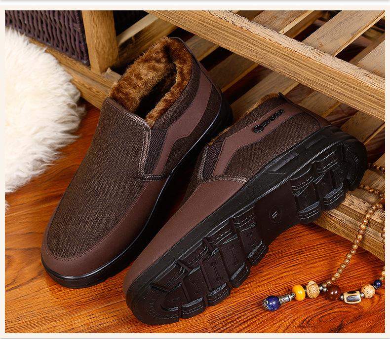 Winter Warm Men'S Boots Lightweight Cotton Shoes Male Big Size 48 Ankle Boots Men Casual Comfort Winter Shoes For Men