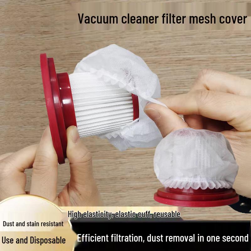 High-Density Non-Woven Vacuum Cleaner Filter Cover - Breathable, Washable, Reusable, Maintains Suction.