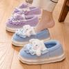 Baotou slippers women's winter new home indoor bag heel non-slip thick bottom plush outer wear cotton mop winter