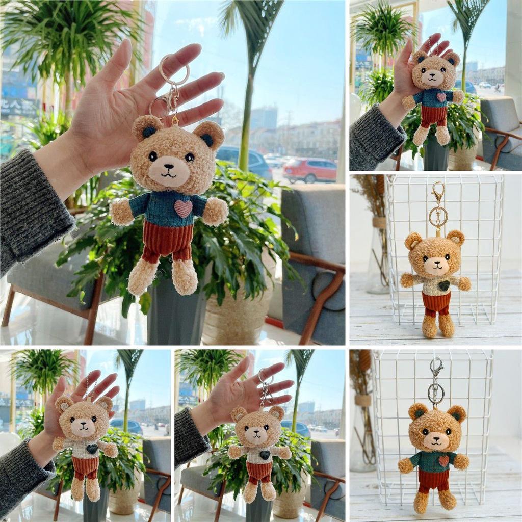 Love Teddy Bear Plush Pendant Adorable Mini Toy Keychain For Birthday Valentine's Day And More!