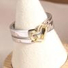 Creative  double layer design heart-shaped hollow ring perfect  temperament jewelry accessory for women's