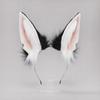 Cosplay Furry Animal Wolf Ears Hair Hoop Lolita Costume Cosplay Long Fur Headpiece for Halloween Party Decoration