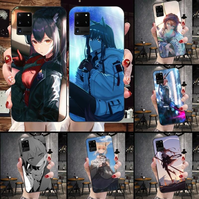 

Чехол для телефона Arknights для Samsung Galaxy S6 S7 S8 S9 S10 S21 S22 Plus, ультрамягкий черный чехол для телефона