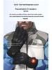 Rechargeable Electric Heated Gloves for Men: Winter Motorcycle Riding, Thickened Velvet for Warmth and Cold Protection