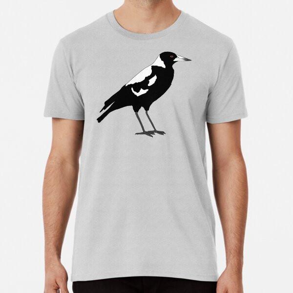Australian Magpie Premium T-Shirt S To 5XL Made In the AU/USA T-Shirt