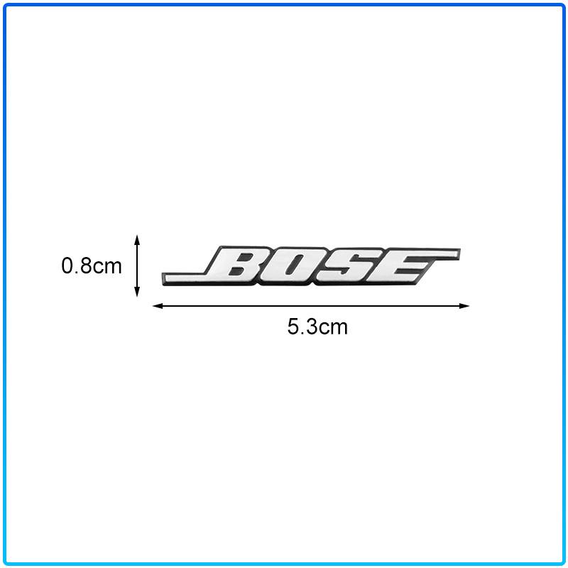 Neues BOSE Buchstabenlogo Auto-Audio-Stereo-Abzeichen Selbstklebender Metallaufkleber Für Autotür Lautsprecher Hochtöner Modifikation