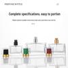 Flat Square Shoulder Glass Perfume Bottles - 30ml & 50ml Spray
