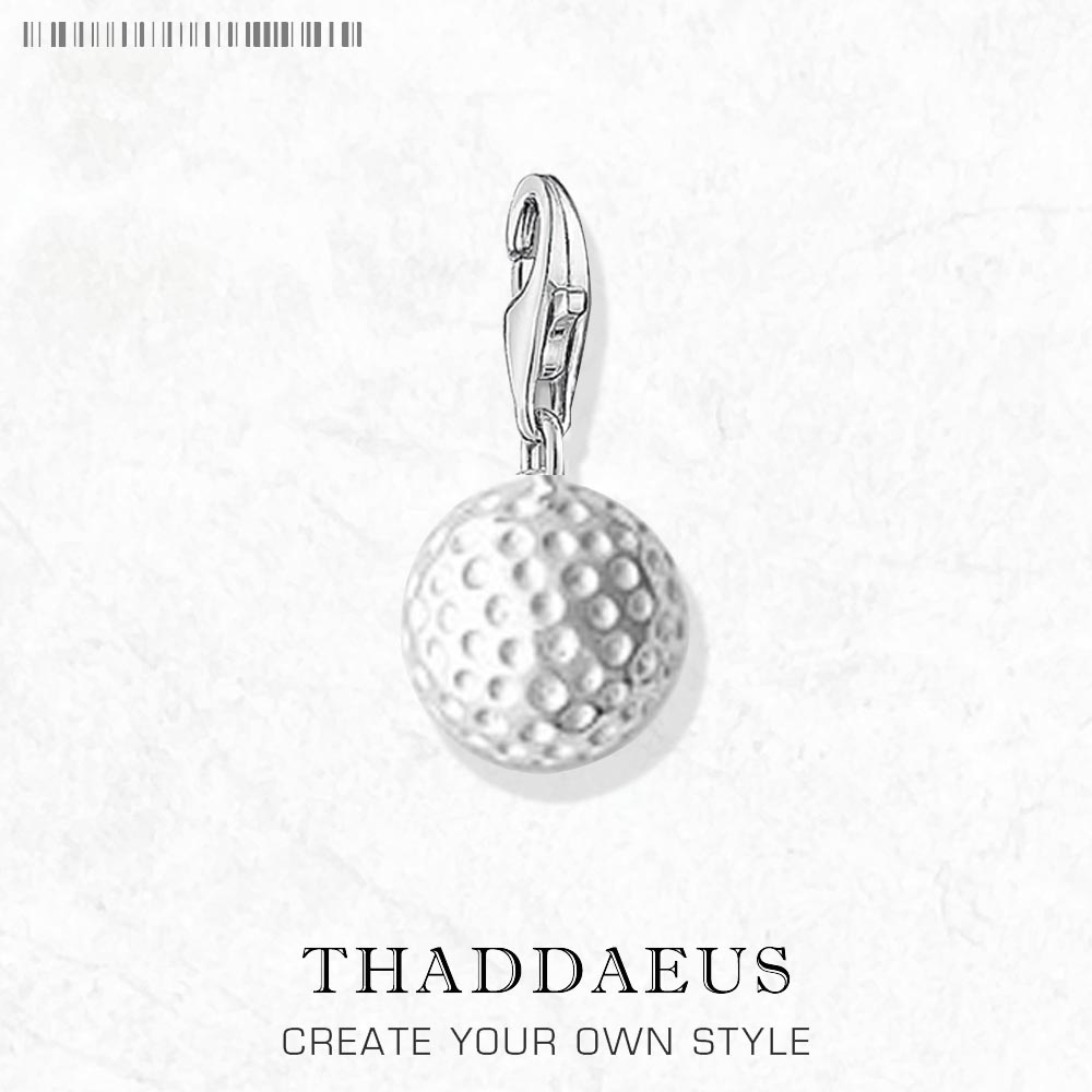 

Golf Ball Charm Pendants For Women Men Sport 925 Silver Fine Jewelry New Summer Gift
