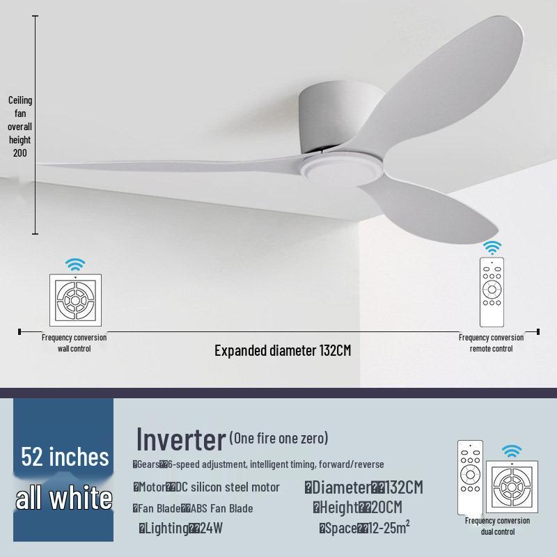 High Power Retro Black Ceiling Fan for Home or Commercial Use - No Light