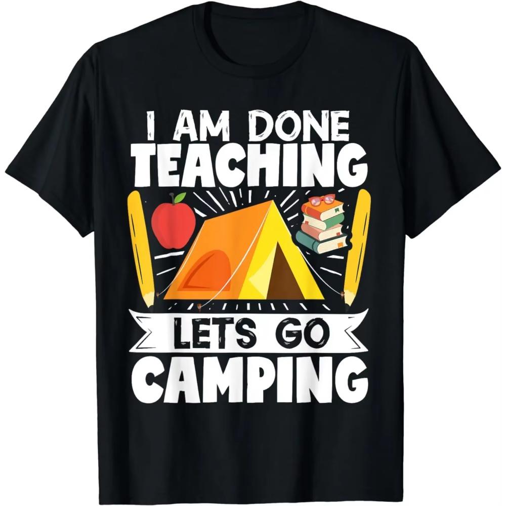 

Палатка для учителей Camper I Am Done Teaching Let s Go Camping Футболка с рисунком в виде палатки Футболки Женская одежда Топы Футболки XXXXXL бежевый