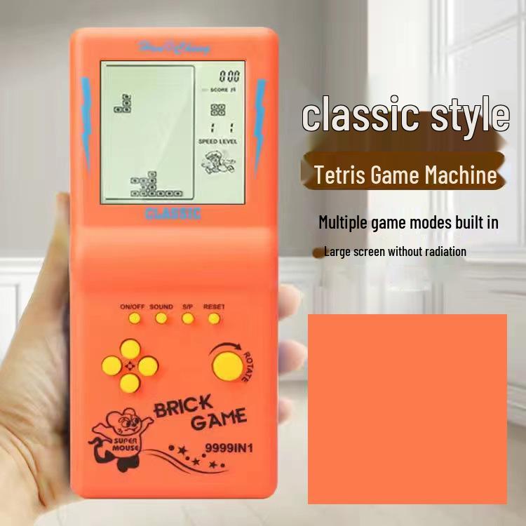 Children's Educational Tetris Handheld Game Console - Vintage Student Toy
