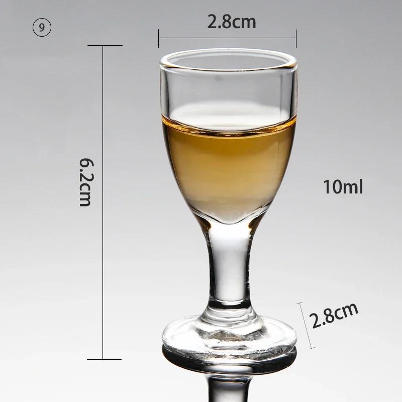 2/6/PCS Crystal Cup Shot Glass Cup Creative Spirits Wine Glass Cup Glasses Party Drinking CharmingThick BottomCup Wine Glass